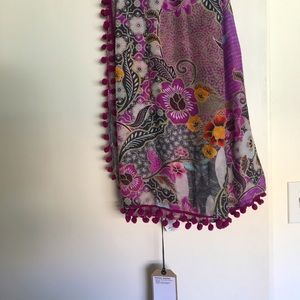 Prana Stefany Sarong Wrap Scarf with tassels